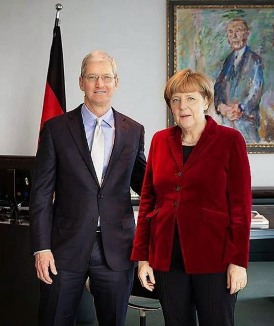 O Tim Cook συναντήθηκε με τη Γερμανίδα Καγκελάριο Άνγκελα Μέρκελ κατά την επίσκεψή του στο Βερολίνο - Φωτογραφία 2