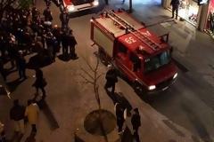 Πυρκαγιά σε κατάστημα στον πεζόδρομο της Κατερίνης [photos + video]