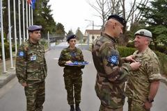 Τελευταία παρασημοφόρηση στο Στρατηγείο της EUFOR RCA στη Λάρισα