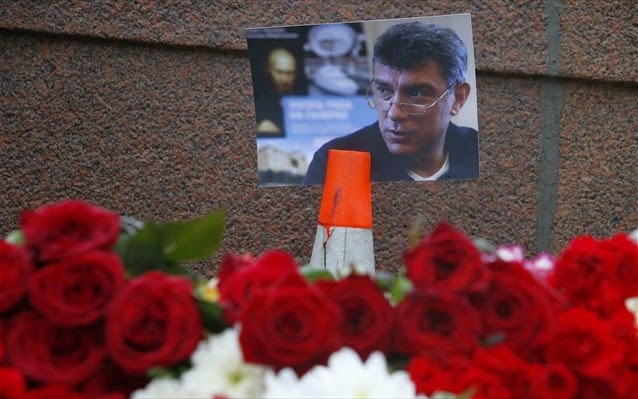 Συγκέντρωση στη μνήμη του Μπόρις Νεμτσόφ στη Μόσχα - Φωτογραφία 1