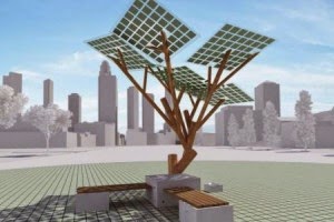 Ισραηλινοί κατασκεύασαν δέντρο με ηλιακούς συλλέκτες - Φωτογραφία 1