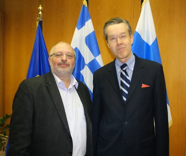 Συνάντηση ΑΝΥΕΘΑ Κώστα Ήσυχου με τον Πρέσβη της Φινλανδίας στην Ελλάδα - Φωτογραφία 2