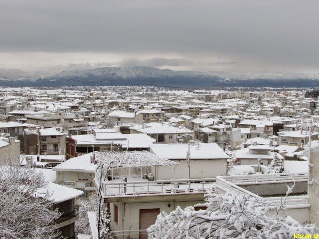 Ντύθηκε στα λευκά η πόλη της Κοζάνης - Φωτογραφία 6