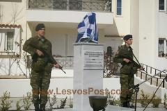 Αποκαλυπτήρια προτομής του Ανχη (ΠΖ) ΚΩΝ/ΝΟΥ ΠΟΛΥΖΩΝΗ στη Βαρειά Μυτιλήνης (ΒΙΝΤΕΟ,ΦΩΤΟ)
