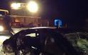 Σκηνές αστυνομικής ταινίας στη Φθιώτιδα - Έκλεψε όχημα και μετά έπεσε με φόρα πάνω σε περιπολικό [video + photos]