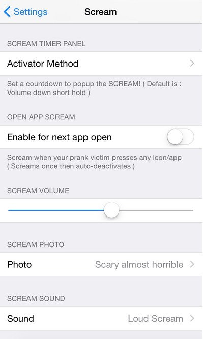 Scream: Cydia tweak free...τρομάξτε τους φίλους σας - Φωτογραφία 2