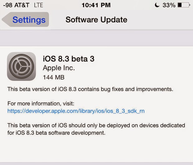 Πώς να εγκαταστήσετε το iOS 8.3 beta χωρίς εγγραφή στο πρόγραμμα της Apple λογισμικό Beta - Φωτογραφία 4