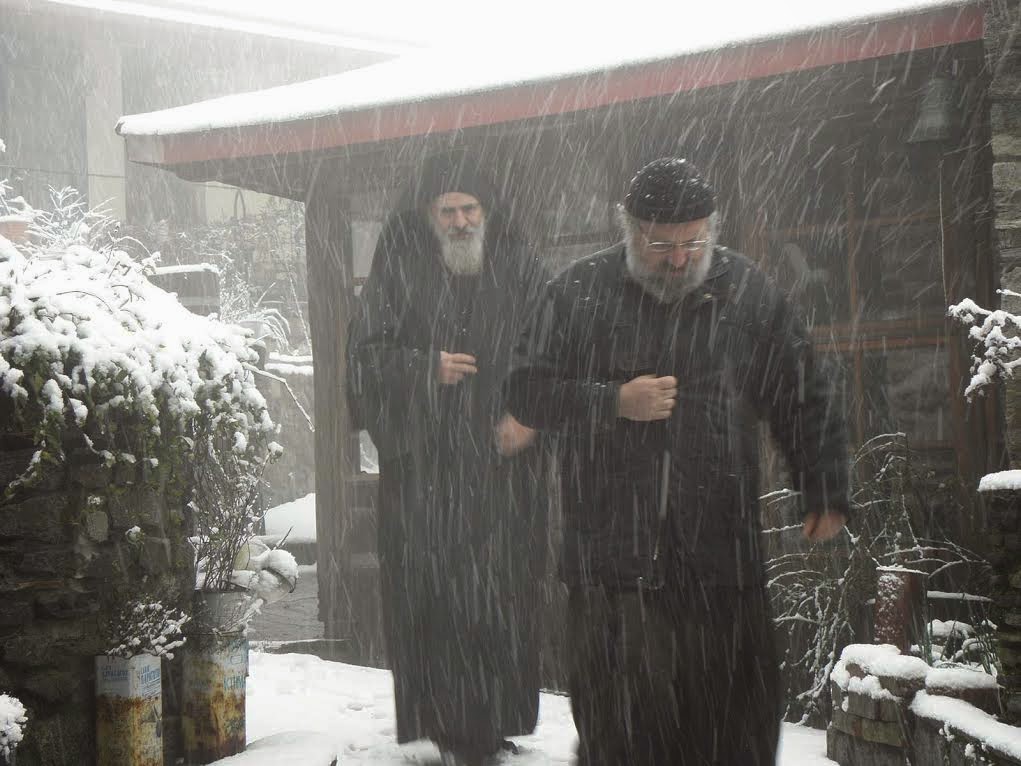 6199 -Η εορτή του Αγίου Παύλου του Απλού στο χιονισμένο Κελλί Μαρουδά. - Φωτογραφία 8