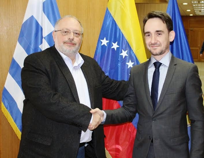 Συνάντηση ΑΝΥΕΘΑ Κώστα Ήσυχου με τον Πρέσβη της Μπολιβαριανής Δημοκρατίας της Βενεζουέλας στην Ελλάδα - Φωτογραφία 1