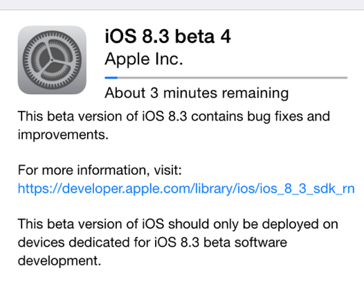 Η Apple έδωσε την τέταρτη beta για το ios 8.3 - Φωτογραφία 1
