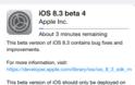 Η Apple έδωσε την τέταρτη beta για το ios 8.3