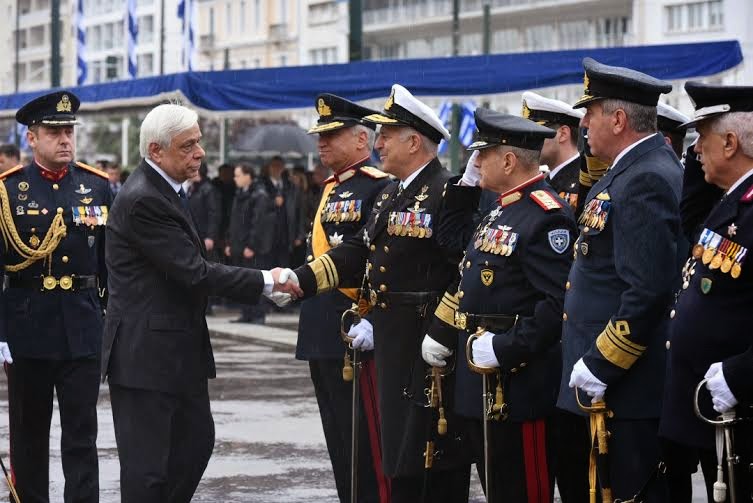 Δηλώσεις ΥΕΘΑ Πάνου Καμμένου και ΥΠΑΜ Κυπριακής Δημοκρατίας μετά την παρέλαση για την Εθνική Επέτειο της 25ης Μαρτίου - Φωτογραφία 12