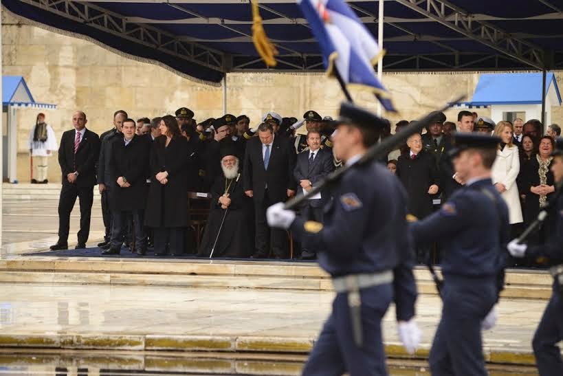 Δηλώσεις ΥΕΘΑ Πάνου Καμμένου και ΥΠΑΜ Κυπριακής Δημοκρατίας μετά την παρέλαση για την Εθνική Επέτειο της 25ης Μαρτίου - Φωτογραφία 4