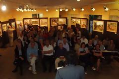 Εγκαίνια έκθεσης ζωγραφικής του Νώντα Ρεντζή