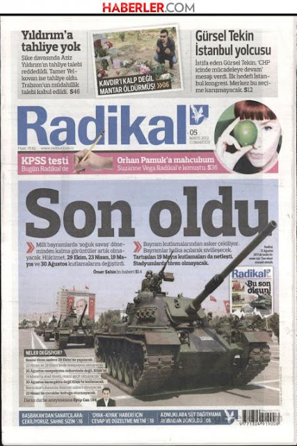 Καταργούνται όλες οι στρατιωτικές παρελάσεις στην Τουρκία. Ο Γκιουλ αλλάζει τα πάντα. - Φωτογραφία 2
