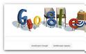 Το Google με ελληνική σημαία σήμερα....