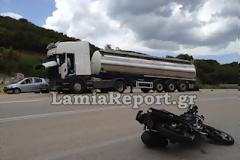 Φθιώτιδα:Τραγικό τέλος για δικυκλιστή - Καρφώθηκε κάτω από νταλίκα