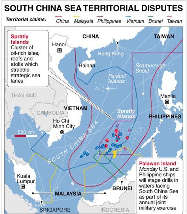 Κίνα: Αυξανόμενη ένταση με τις Φιλιππίνες για τις βραχονησίδες Πόλεμο στη Νότια Σινική Θάλασσα «βλέπει» ο επίσημος Τύπος - Φωτογραφία 1