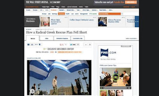 Wall Street Journal:Η Ελλάδα έγινε το πείραμα της λιτότητας για την Ευρώπη - Φωτογραφία 1