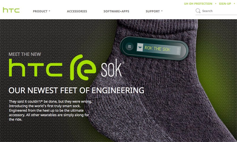Κατασκευάστηκαν οι πρώτες έξυπνες κάλτσες από την HTC - Φωτογραφία 1