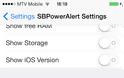 SBPowerAlert: Cydia tweak update free v8.1-101 - Φωτογραφία 3