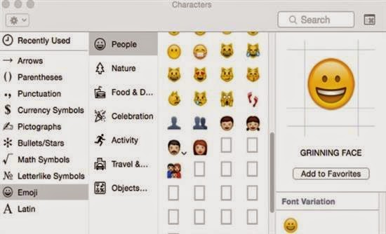 Πώς να χρησιμοποιήσετε τα Emoji στα OS X Yosemite - Φωτογραφία 1