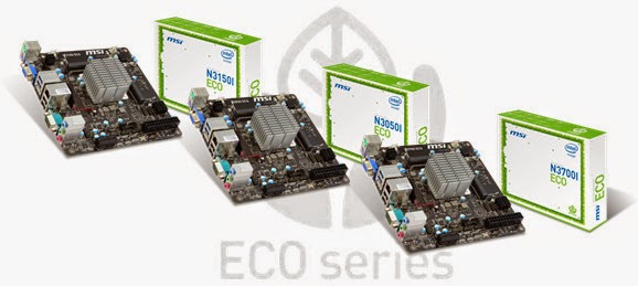 MSI: 3 νέες μητρικές με ενσωματωμένα Intel Braswell SoCs - Φωτογραφία 1