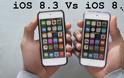 Μια σύγκριση της ταχύτητας του iOS 8.2 και iOS 8.3 για το iPhone 4S και iPhone 5