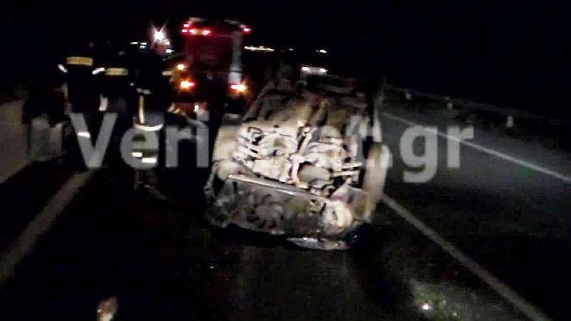 Ημαθία: Καραμπόλα τεσσάρων αυτοκινήτων στην Εγνατία – πέντε τραυματίες στο νοσοκομείο Βέροιας - Φωτογραφία 2