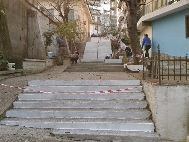 Μεταμόρφωσαν τα σκαλιά σε έργο τέχνης στη Δράμα! [photos] - Φωτογραφία 2