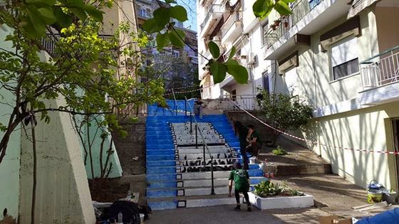 Μεταμόρφωσαν τα σκαλιά σε έργο τέχνης στη Δράμα! [photos] - Φωτογραφία 5