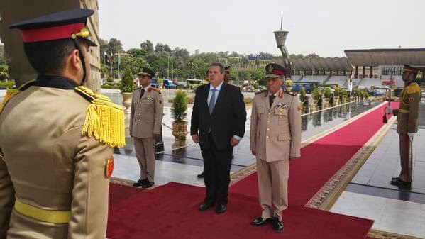 Συνάντηση ΥΕΘΑ Πάνου Καμμένου με τον Πρόεδρο της Αιγύπτου - Φωτογραφία 1