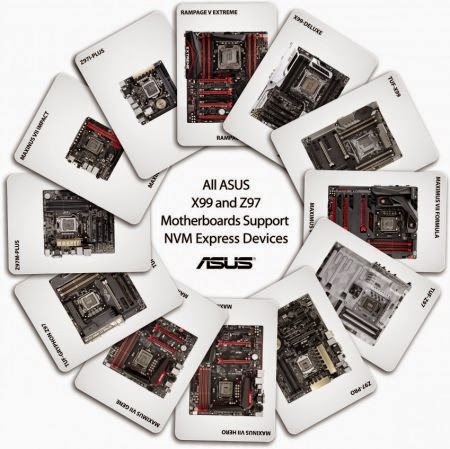 Η ASUS ανακοινώνει ότι οι Z97 και X99 μητρικές της υποστηρίζουν το πρότυπο NVMe - Φωτογραφία 1