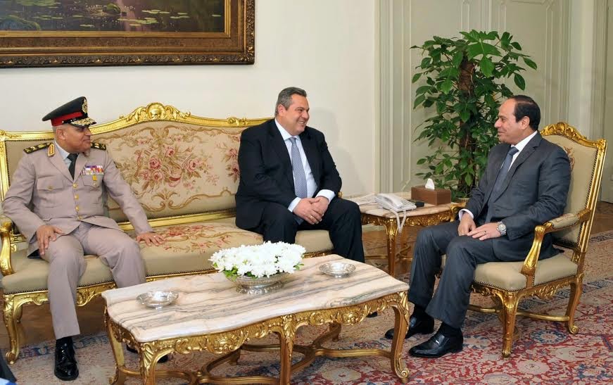 Συνομιλίες ΥΕΘΑ Πάνου Καμμένου με τον Πρόεδρο της Αιγύπτου Abdel Fattah Al Sisi - Φωτογραφία 1