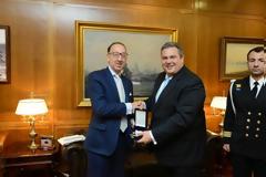 Συνάντηση ΥΕΘΑ Πάνου Καμμένου με το νέο Εκτελεστικό Διευθυντή του Ευρωπαϊκού Οργανισμού Άμυνας