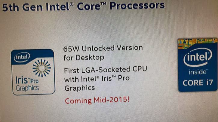 Στα μέσα Μαΐου οι Desktop Intel Broadwell CPUs - Φωτογραφία 1