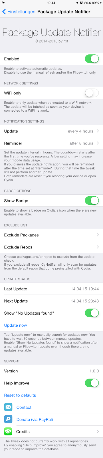 Package Update Notifier: Cydia tweak new free...ειδοποιηθείτε για νέα αναβάθμιση στον cydia - Φωτογραφία 2