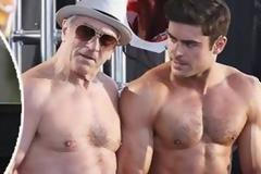 Χωρίς μπλούζα ο Robert De Niro ανταγωνίζεται σε δύναμη τον Zac Efron