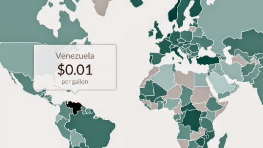 Πού θα βρείτε τη φθηνότερη βενζίνη στον κόσμο - Δείτε τον παγκόσμιο χάρτη - Φωτογραφία 1