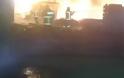 Πυρκαγιά σε εξωτερικό χώρο εργοστασίου στο Μενίδι... [photos]
