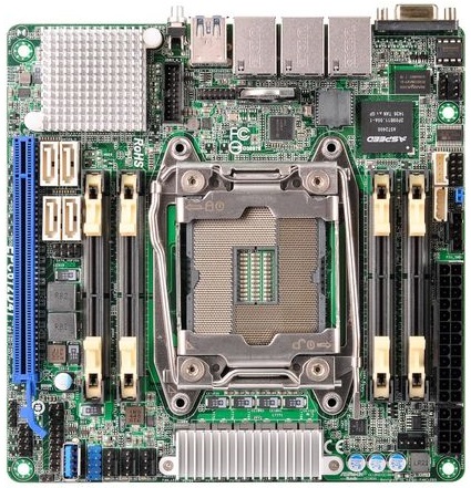 ASRock EPC612D4I. Mini-ITX motherboard σκέτη κόλαση με socket LGA2011v3 - Φωτογραφία 1