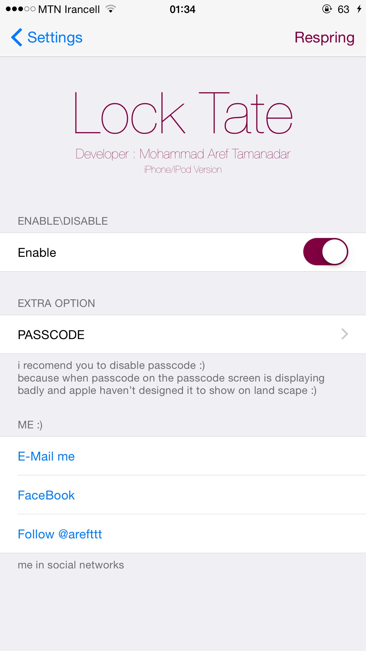 LockTate: Cydia tweak new free - Φωτογραφία 2