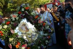 ΠΑΡΟΥΣΙΑ ΑΡΧΗΓΟΥ ΓΕΕΘΑ ΣΤΗΝ ΤΕΛΕΤΗ ΥΠΟΔΟΧΗΣ ΤΟΥ ΙΕΡΟΥ ΣΚΗΝΩΜΑΤΟΣ ΤΗΣ ΑΓ.ΒΑΡΒΑΡΑΣ