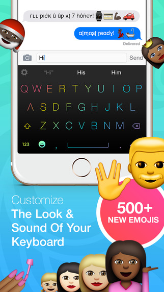 Keyboard Themes with custom fonts and emojis: AppStore new free - Φωτογραφία 3