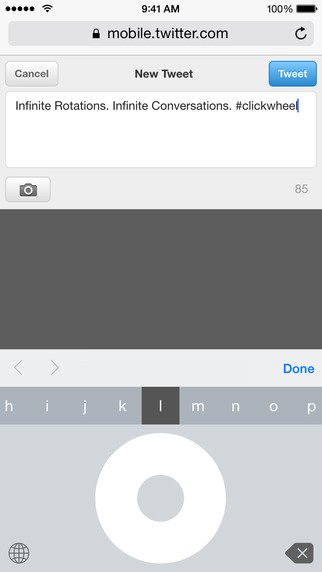 Click Wheel Keyboard: AppStore new free...και ξεχάστε τα άλλα πληκτρολόγια - Φωτογραφία 3