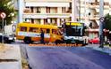 Φωτογραφίες από την σύγκρουση σχολικού με λεωφορείο του ΟΑΣΑ - Φωτογραφία 3