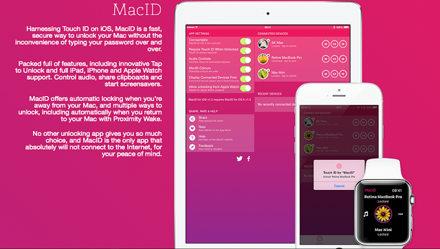 MacID for iOS and Apple Watch: AppStore  3,99 € - Φωτογραφία 1