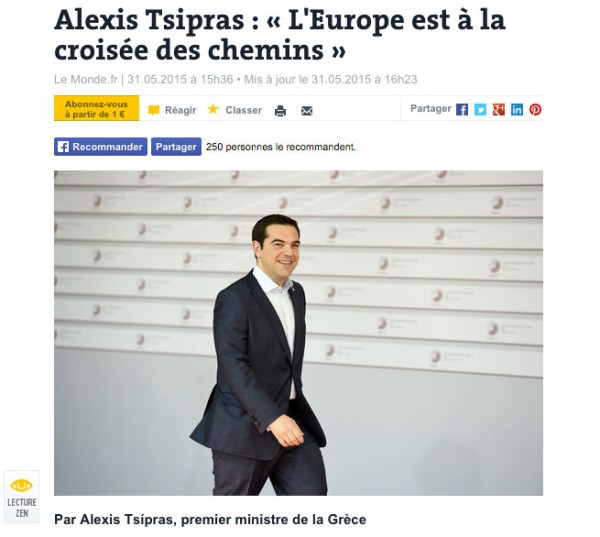 Άρθρο - φωτιά του Τσίπρα στη Le Monde - Φωτογραφία 2