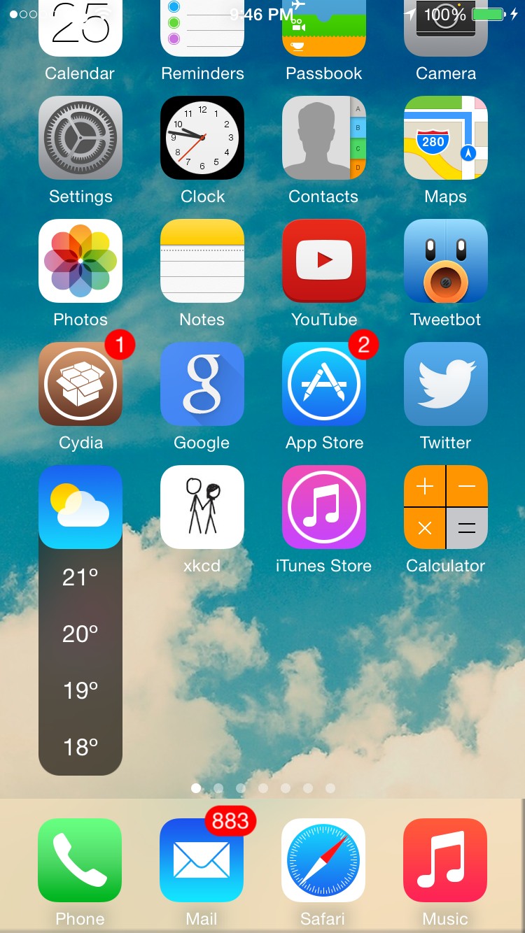 Freyr: Cydia tweak new v1.0 ($0.99)...πρόγνωση του καιρού με μια ματιά - Φωτογραφία 2