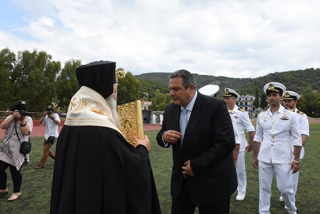 Παρουσία ΥΕΘΑ Πάνου Καμμένου στην ορκωμοσία των ναυτών της Γ’ ΕΣΣΟ 2015 στον Πόρο - Φωτογραφία 6